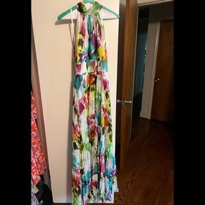 Eliza j halter long maxi dress,size 12 - Recently dry cleaned.